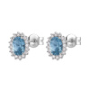 Brosway Elegantní stříbrné náušnice Fancy Cloud Light Blue FCL17