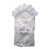 GAJI / Zavinovačka 5cm madeira prepletená 2xfodra - biela: 70x70cm