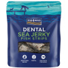 FISH4DOGS Maškrty pre psov DENTAL SEA morská ryba - prúžky 100 g