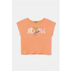 Detské bavlnené tričko United Colors of Benetton 3I1XC10P0.G.Seasonal oranžová 168