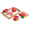 Tender Leaf Toys TL8233 Tea Tray drevená tácka s čajovou súpravou s čajníkom a koláčmi 12 doplnkov