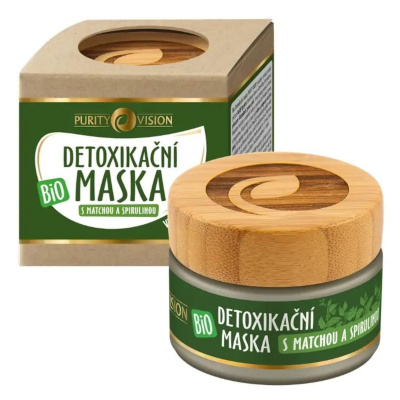 PURITY VISION, Bio detoxikačná maska s matchou a spirulinou, 40 ml