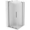 Mexen Velar L posuvná sprchová kabína 120 x 120 cm, matné sklo, gun metal - 871-120-120-33-95