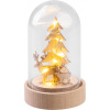 MagicHome Dekoráciastromček v kupole LED teplá biela interiér 5,5x9 cm