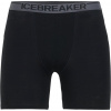 Icebreaker Pánske dlhé boxerky Anatomica, čierna - XL