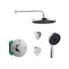 SANITINO - Sprchový set s termostatom a telesom pod omietku hansgrohe, príslušenstvo kielle, chróm SANI21HKK002