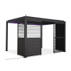 Gutroof nastaviteľný žalúziový panel pre pergolu Premium 4 m anthracite, NOVINKA
