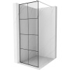 Mexen Kioto sprchová stena 70 x 200 cm, transparentnéné/čierny vzor 8 mm, chrómová - 800-070-101-01-77