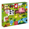 JANOD Hmatové puzzle Zvířátka na farmě 20 dílků