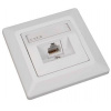 Solarix Eth.Zás. CAT6 UTP 1 x RJ45 pod omietku biela SX9-1-6-UTP-WH