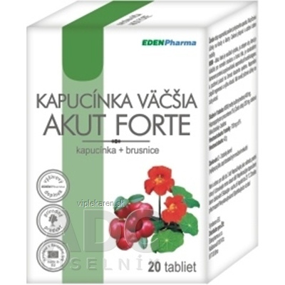 EDENPharma KAPUCÍNKA VÄČŠIA AKUT FORTE tbl 1x20 ks