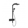 Hansgrohe Raindance Alive Q - Sprchový set s termostatom, 21x34 cm, 3 prúdy, EcoSmart, matná čierna 24591670