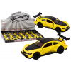 LEAN TOYS Športové auto 1:32, kovové – žltá