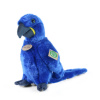 Eco Friendly papoušek modrý Ara Hyacintový stojící 23 cm