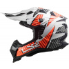 Krosová moto přilba LS2 MX700 Subverter Evo Astro white orange