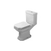 DURAVIT 1930 WC misa kombi s vodorovným odpadom, 355 mm x 390 mm x 665 mm, s povrchom WonderGliss, 02270900001