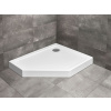 RADAWAY DOROS PT E 100 x 80cm pravá sprchová vanička päťuholníková, so sifónom, nožičkami a čelným panelom, akrylát, SDRPTP1080-01R