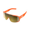 POC Aspire MID Fluo Orange Translucent, Road Partly Sunny Gold