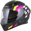 Přilba Orbit Track, CASSIDA (černá/růžová/fialová/žlutá fluo/bílá, vel. M)