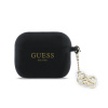 Guess 4G Charm Silikónové Puzdro pre AirPods Pro 3 Black GUAP3LECG4K
