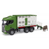 Bruder 3548 Scania Super 560R nákladní vůz pro přepravu zvířat s 1 krávou
