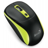 Genius NX-7123 Myš, bezdrátová, optická, 1200DPI, 4 tlačítka, Copilot, 2,4GHz, USB-A, 1× AA baterie, černo-zelená (31030043403)