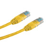 PremiumCord sputp01Y patch UTP, RJ45-RJ45, level 5e, 1m, žlutý