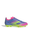 adidas F50 League Junior Firm Ground Football Boots Blue/Lemon 3 (35.5)