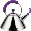 Alessi Varná kanvica 9093, strieborná/fialová