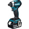 MAKITA DTD154RTJ Uťahovač 175 Nm rázový bezuhlíkový 18V LXT - Li-Ion 5.0 Ah akumulátor (2 ks) + nabíjačka, výstup: 1/4