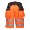 PORTWEST HI-VIS HOLSTER PW343 / Reflexné kraťasy - HV oranžová/čierna UK 32/EU 48