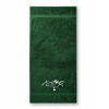 Uterák/osuška s výšivkou vzor Tatry a orol - možnosť doplniť vlastný nápis Farba: 16-zelená, Dodatočný nápis: vlastný nápis - doplniť do poznámky, Rozmer: Osuška 140x70cm