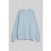MIKINA GANT WAFFLE TEXTURE C-NECK DOVE BLUE