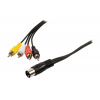 Kábel audio DIN - 4x CINCH 1 m KÖNIG VLAP20400B10