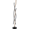 Globo Lighting Geronimo stojaca lampa 3x28 W čierna-drevo 67206SW