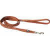 Vodítko pro psy Hurtta Casual Reflective ECO, 180 cm/20 mm, skořicové