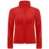 B&C | Hooded Softshell /women, Dámska 3-vrstvová softshellová bunda s kapucňou, červená, XXL