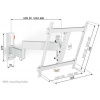 Vogels COMFORT TVM3443W TV rameno 3 kĺby M pre TV 32-65