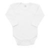 Luxusné bavlnené body dlhý rukáv New Baby - biele - Biela - 50