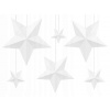 Vianočné ozdoby - Dekorácia príveskov Star pre biele sviatky 6 ks (Vianočné ozdoby - Dekorácia príveskov Star pre biele sviatky 6 ks)