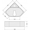 Duravit Príslušenstvo Podpora k rohovej vani D-Code, 1400x1400 mm 790476000000000