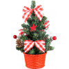 Dekorácia MagicHome Vianoce, stromček, s hviezdou, 21 cm