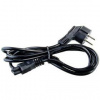 Kábel Nabíjecí kabel AVACOM L-E pro notebookové zdroje trojpinové trojlístek dlouhý 1,8m