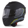 Vyklápacia prilba na motocykel Cassida Compress 2.0 Refraction, čierna-šedá-fluo žltá Veľkosť skladom: M