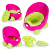 Detský nočník, odnímateľná vložka, protišmykové nožičky, ružovo-zelený, ECOTOYS