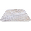 AROZZI Zona Quattro White Marble / ochranná podložka na podlahu / 116 x 116 cm / design biely mramor