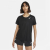Nike Dri-FIT Short Sleeve Race Top Ladies Black 16 (XL)