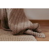 Wooline Pletená deka Olivia, kávovo hnedá, 100% Austrálske Merino