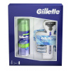 Gillette Mach 3 Start strojek + 3 náhradní břity + gel na holení 75 ml dárková sada pánská