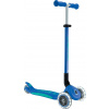Globber Scooter Globber detská skladacia kolobežka - Primo Foldable Plus Lights V2 Navy Blue/Emerald Green